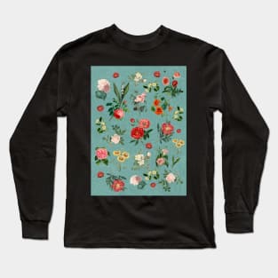 English Country Garden Chintz Long Sleeve T-Shirt